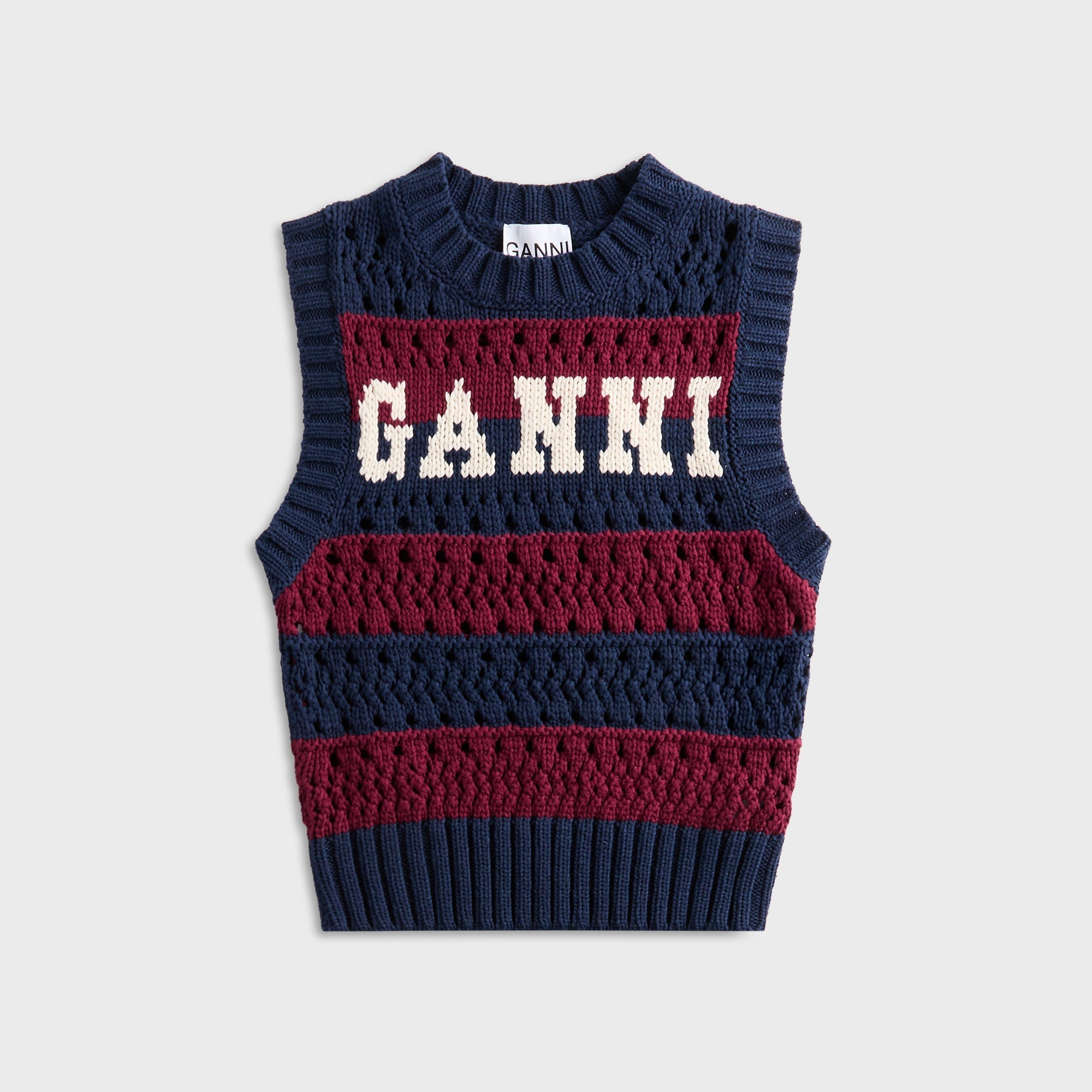 Ganni Cotton Mix Striped Vest - Multicolor | Kith Multicolor