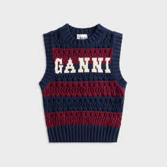 Ganni Cotton Mix Striped Vest - Multicolor | Kith Multicolor