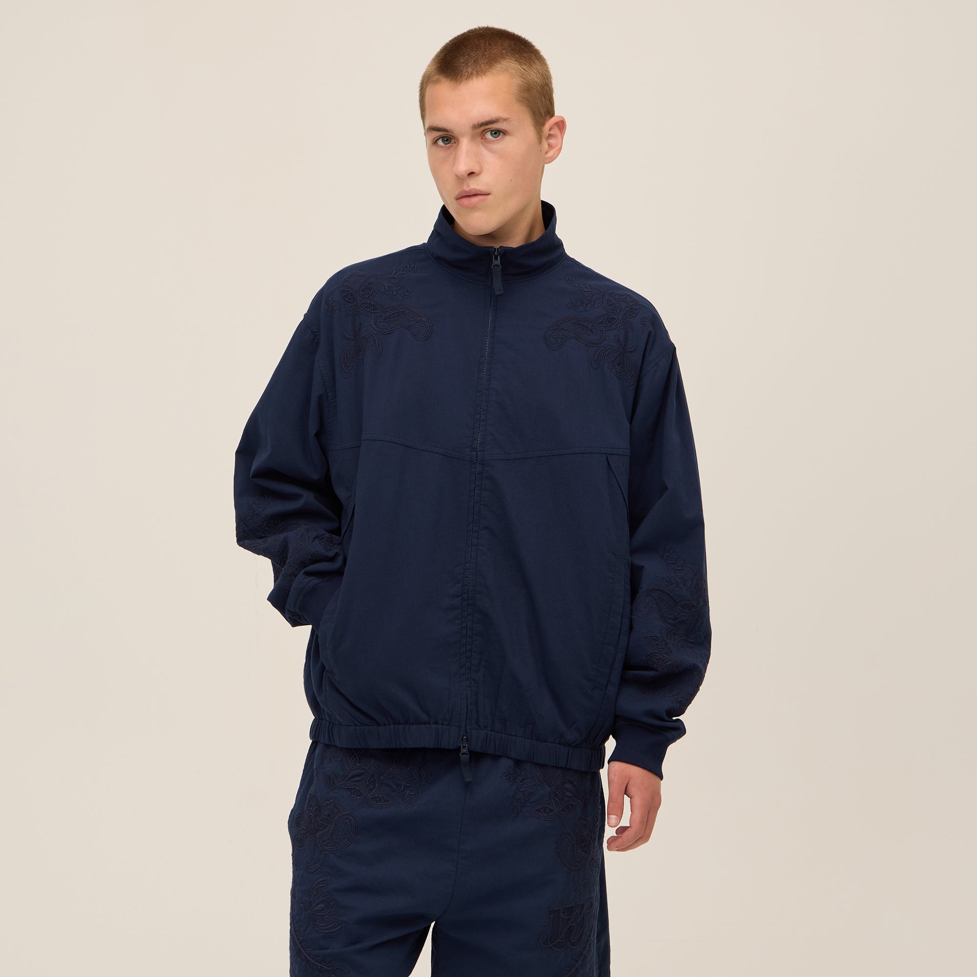 Kith for Wilson Embroidered Mesh Track Jacket - Nocturnal | Kith Nocturnal