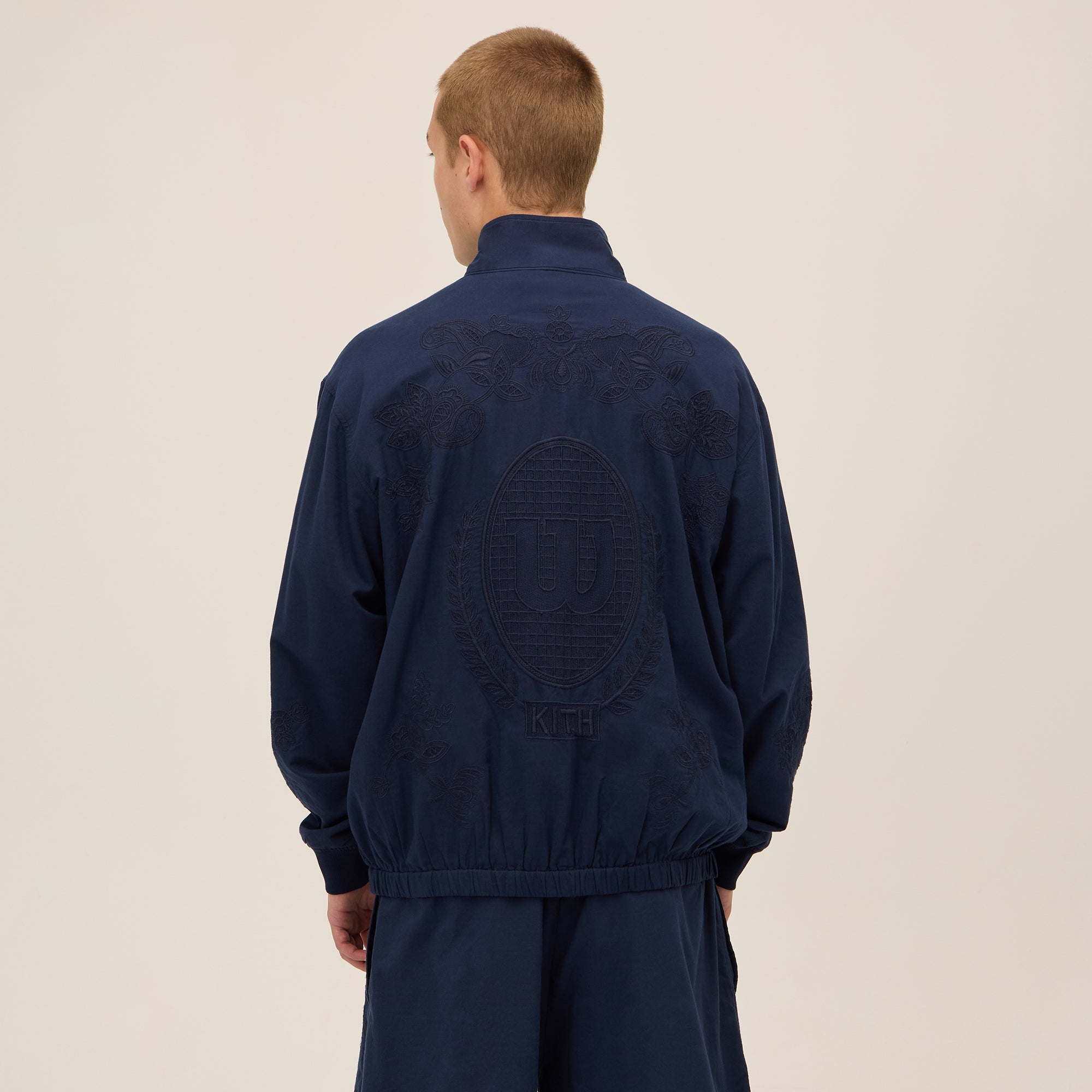 Kith for Wilson Embroidered Mesh Track Jacket - Nocturnal | Kith Nocturnal
