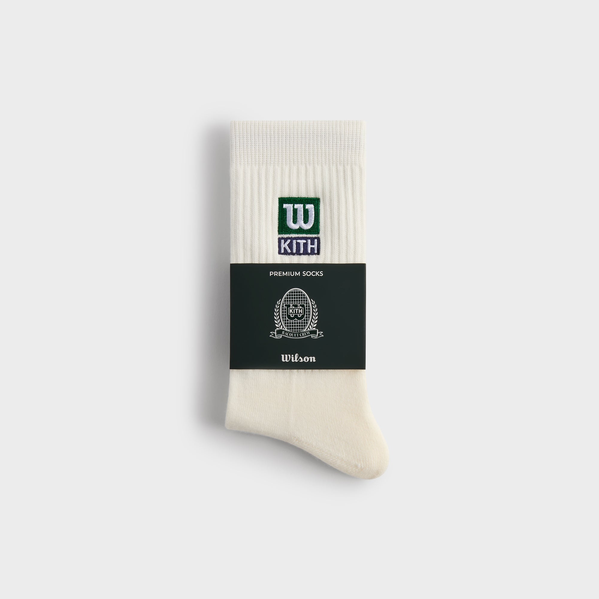 Kith for Wilson Logo Crew Socks - White | Kith White