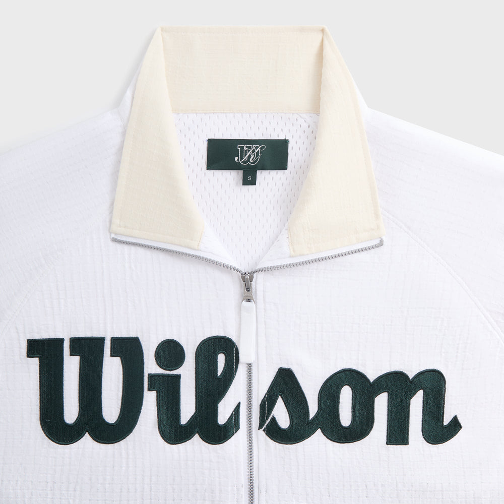 Kith for Wilson Dobby Track Jacket - White | Kith White