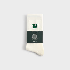 Kith for Wilson Logo Crew Socks - White | Kith White