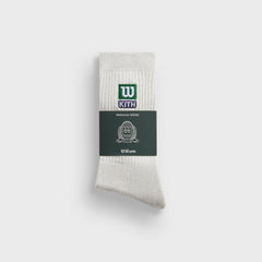 Kith for Wilson Logo Crew Socks - Light Heather Grey | Kith Light Heather Grey