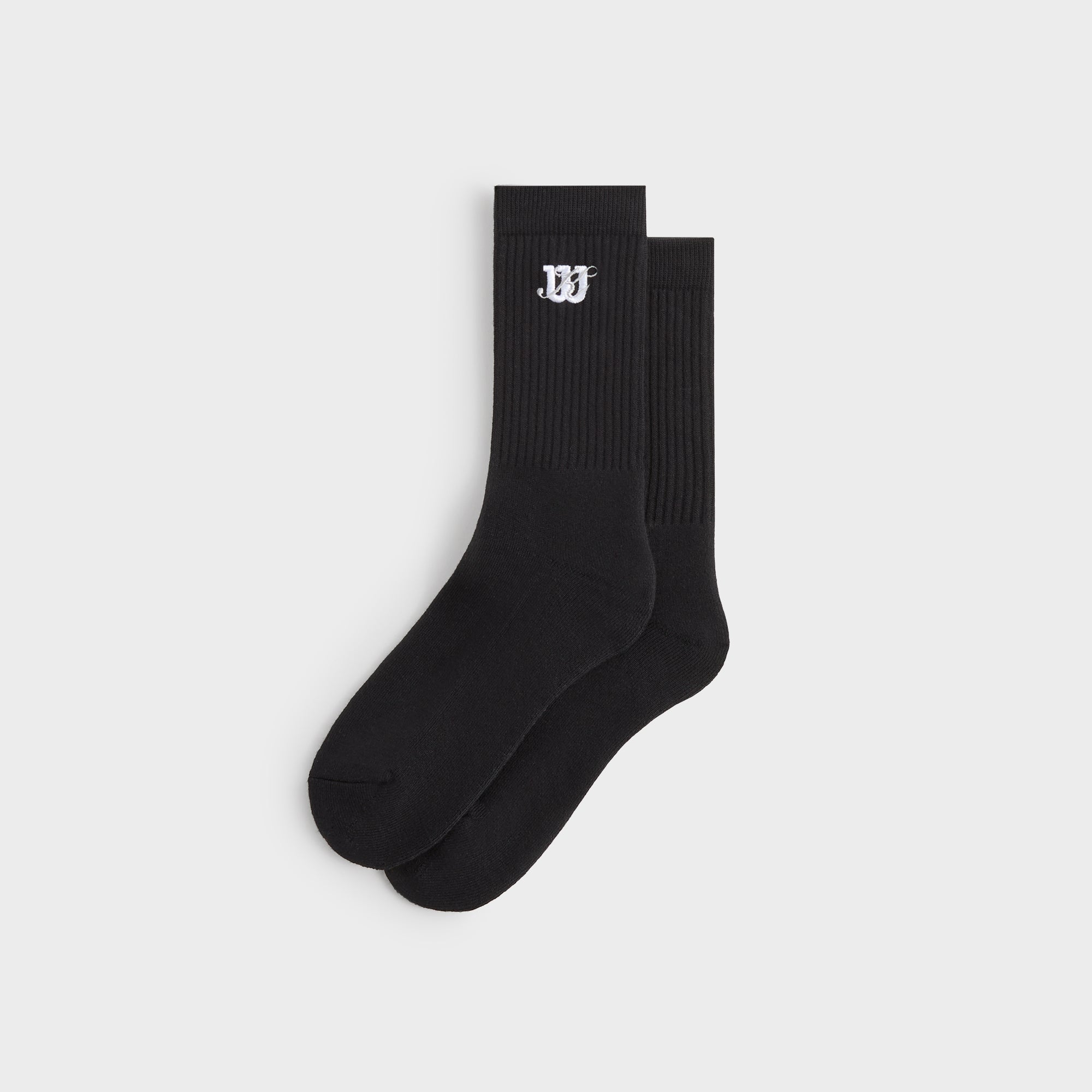 Kith for Wilson Logo Crew Socks - Black | Kith Black