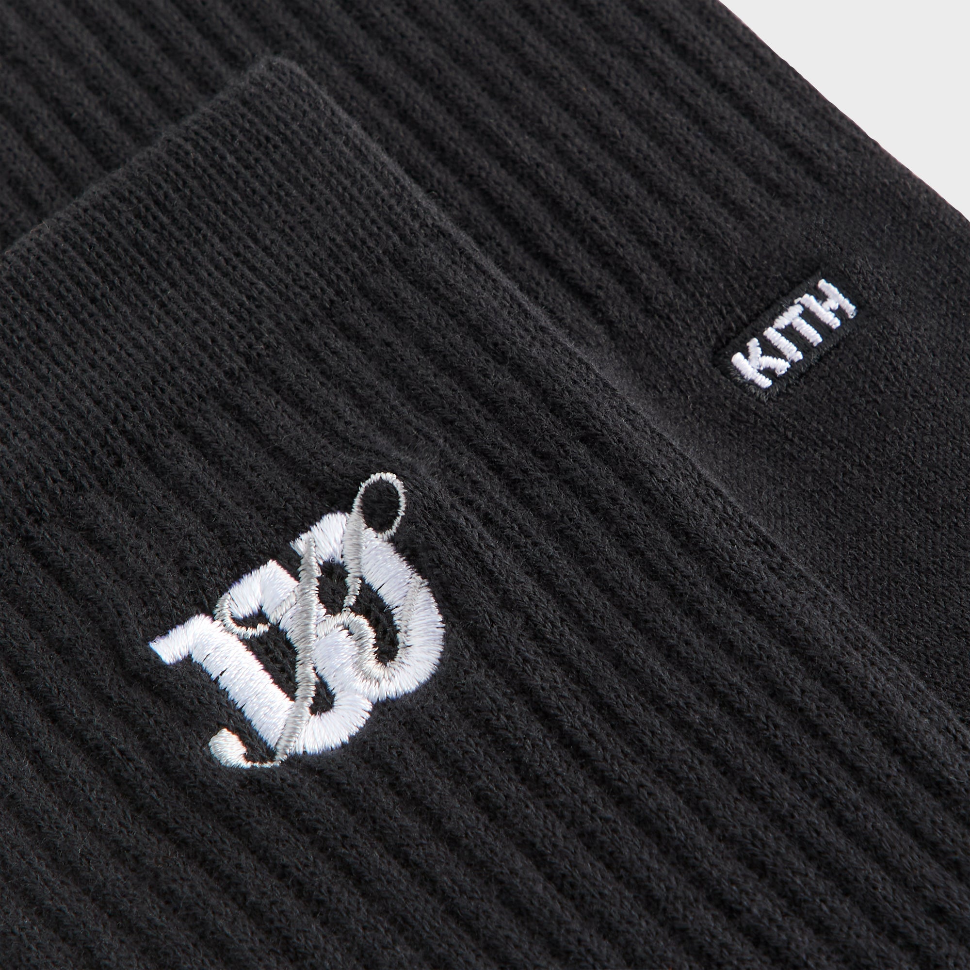 Kith for Wilson Logo Crew Socks - Black | Kith Black