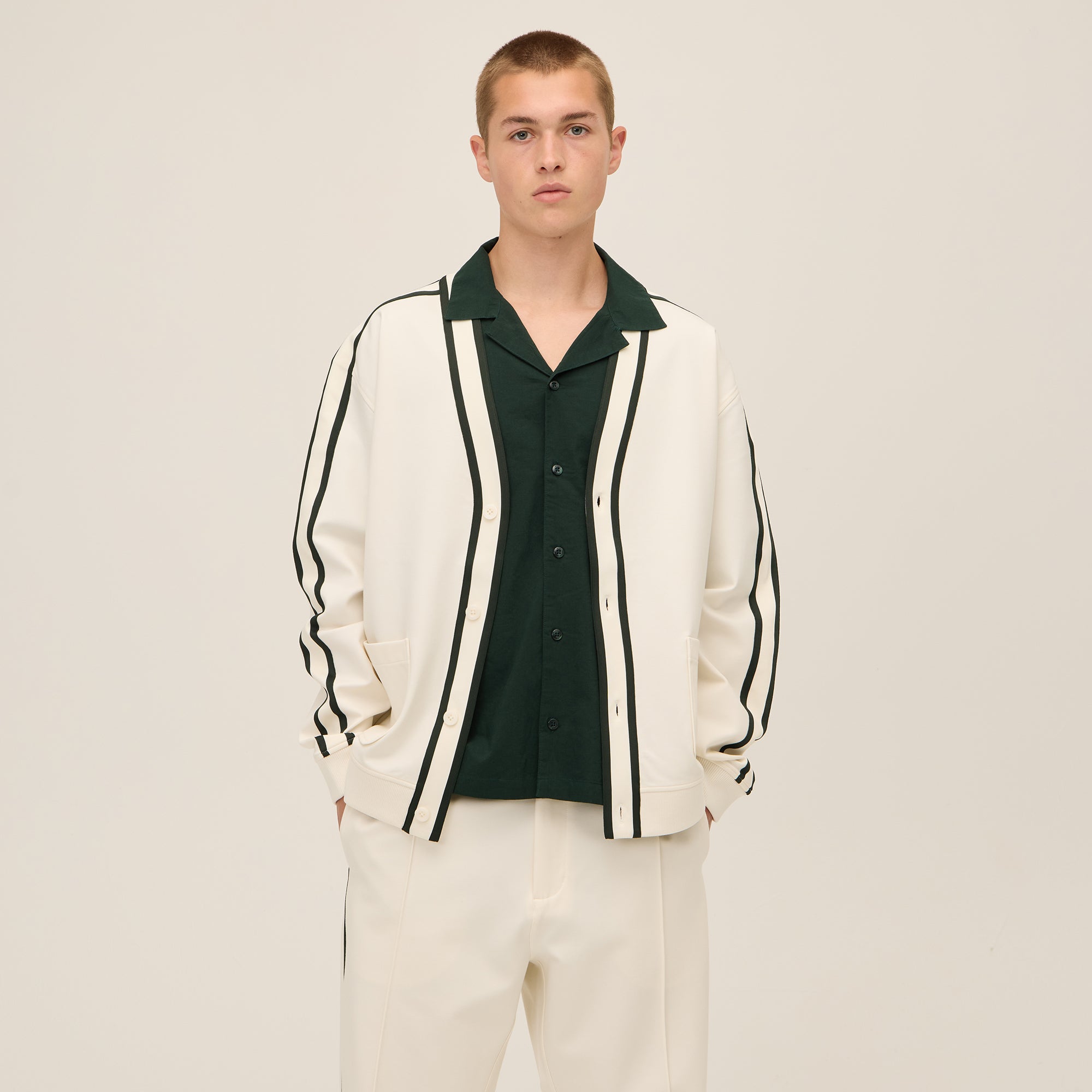 Kith for Wilson Track Cardigan - Sandrift | Kith Sandrift