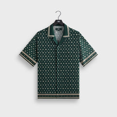 Kith for Wilson Silk Lyocell Thompson Camp Collar Shirt - Stadium | Kith Stadium