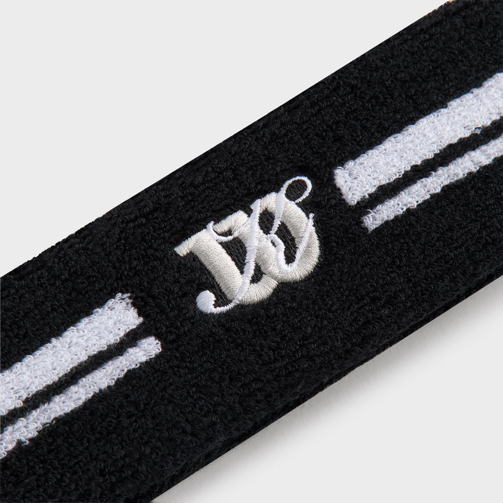 Kith for Wilson Terry Stripe Headband - Black | Kith Black
