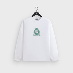 Kith for Wilson Crest Ramble Long Sleeve Tee - White | Kith White