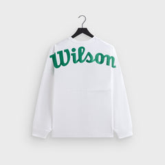 Kith for Wilson Crest Ramble Long Sleeve Tee - White | Kith White