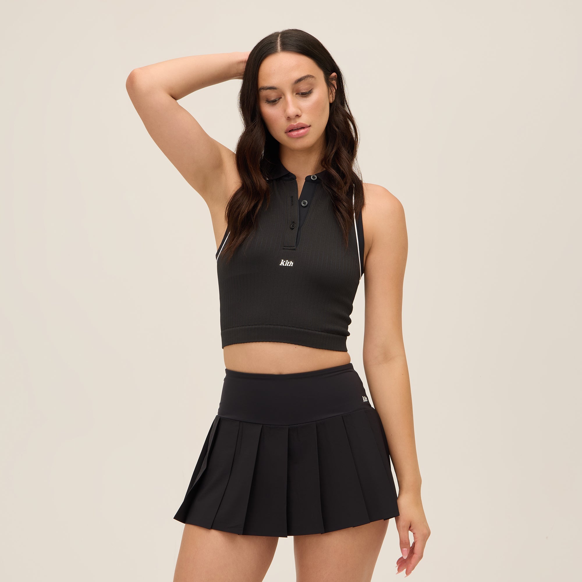 Kith Women for Wilson Eastside Tennis Skirt Light - Black | Kith Black