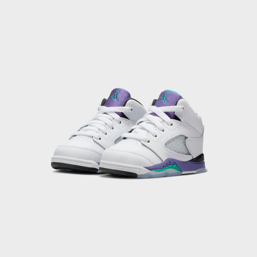 Jordan TD Air Jordan 5 - Black / New Emerald / Grape Ice | Kith Black / New Emerald / Grape Ice