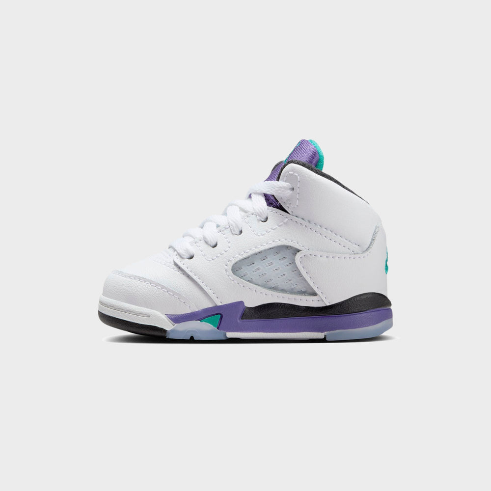 Jordan TD Air Jordan 5 - Black / New Emerald / Grape Ice | Kith Black / New Emerald / Grape Ice