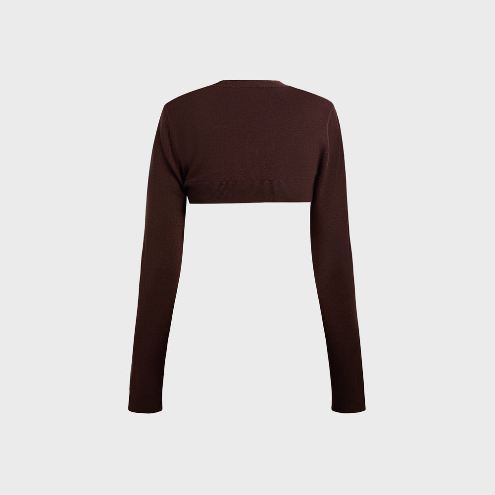 Sandy Liang Chip Cardigan - Brown | Kith Brown