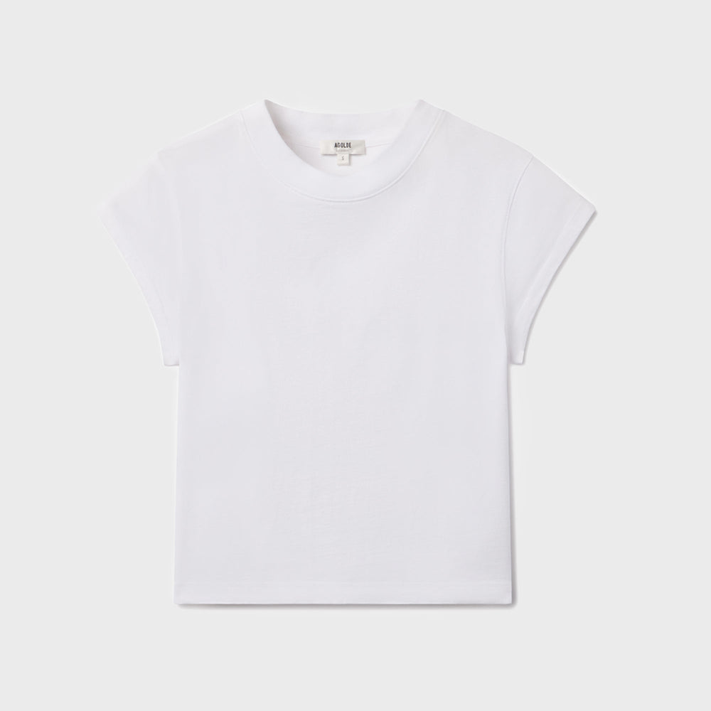 Agolde Bryce Cap Sleeve Tee - White | Kith White