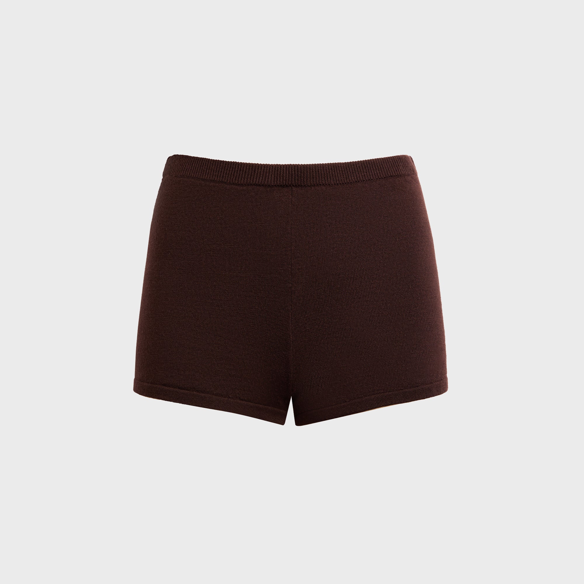 Sandy Liang Hazy Knit Shorts - Brown | Kith Brown