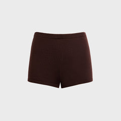 Sandy Liang Hazy Knit Shorts - Brown | Kith Brown
