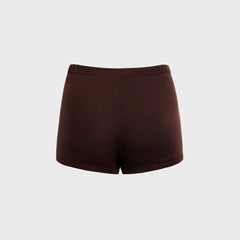 Sandy Liang Hazy Knit Shorts - Brown | Kith Brown