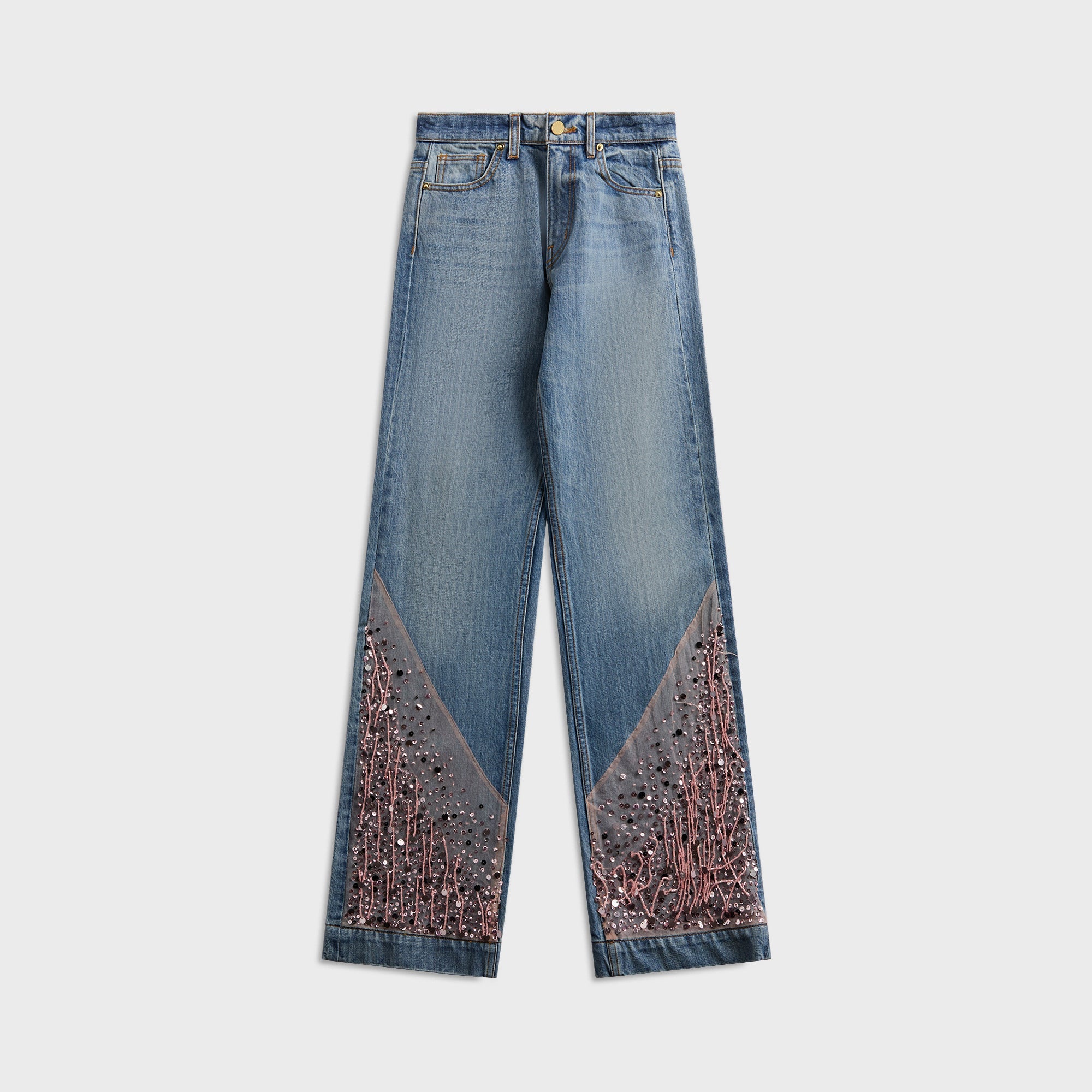 Asta Resort Helena Hand Beaded Jean - Bon Bon Pink | Kith Bon Bon Pink