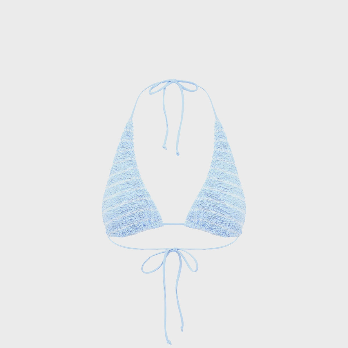 Bond Eye Sofie Triangle Bikini Top - Powder Blue Stripe | Kith Powder Blue Stripe