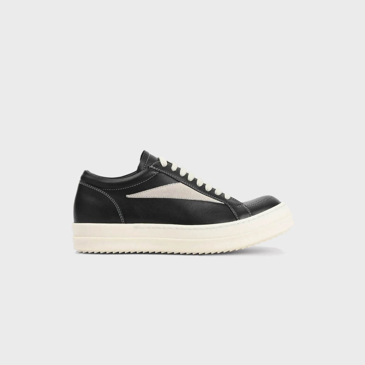 Rick Owens Vintage Sneakers Scarpe In Pelle - / Black / Milk / Milk | Kith / Black / Milk / Milk