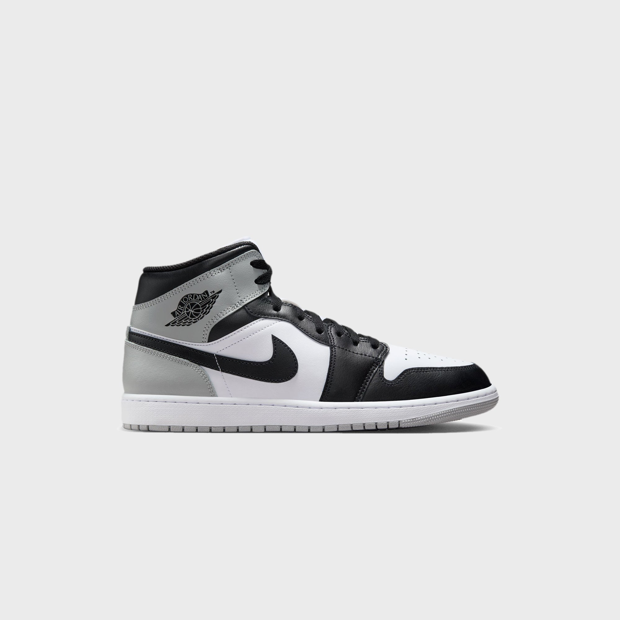 Jordan Air Jordan 1 Mid - White / Black / Light Smoke Grey | Kith White / Black / Light Smoke Grey