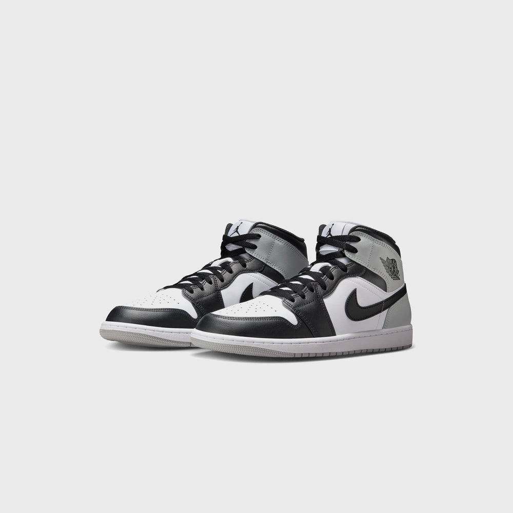 Jordan Air Jordan 1 Mid - White / Black / Light Smoke Grey | Kith White / Black / Light Smoke Grey