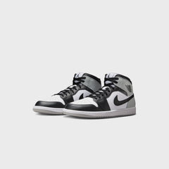 Jordan Air Jordan 1 Mid - White / Black / Light Smoke Grey | Kith White / Black / Light Smoke Grey