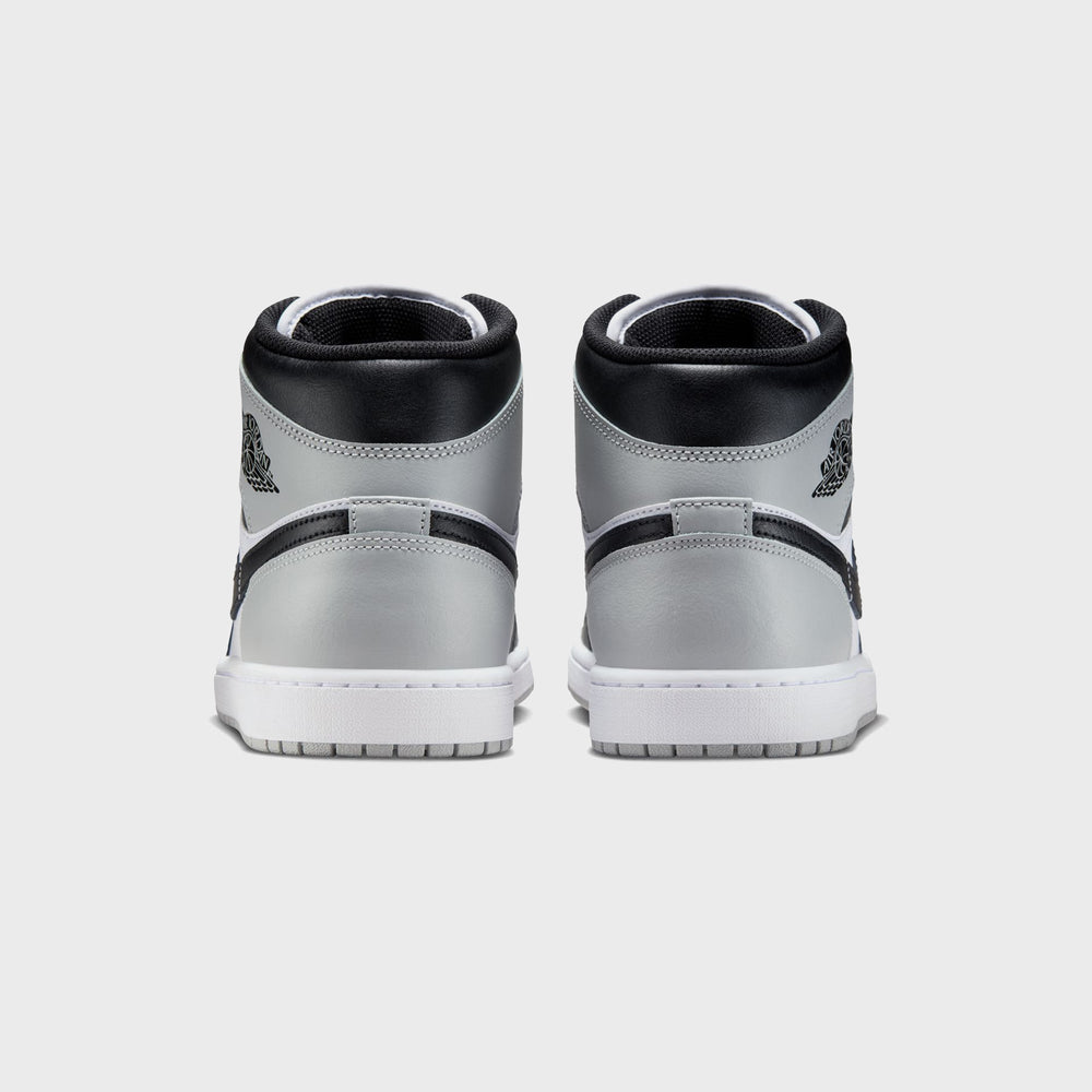 Jordan Air Jordan 1 Mid - White / Black / Light Smoke Grey | Kith White / Black / Light Smoke Grey