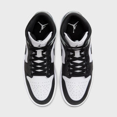 Jordan Air Jordan 1 Mid - White / Black / Light Smoke Grey | Kith White / Black / Light Smoke Grey