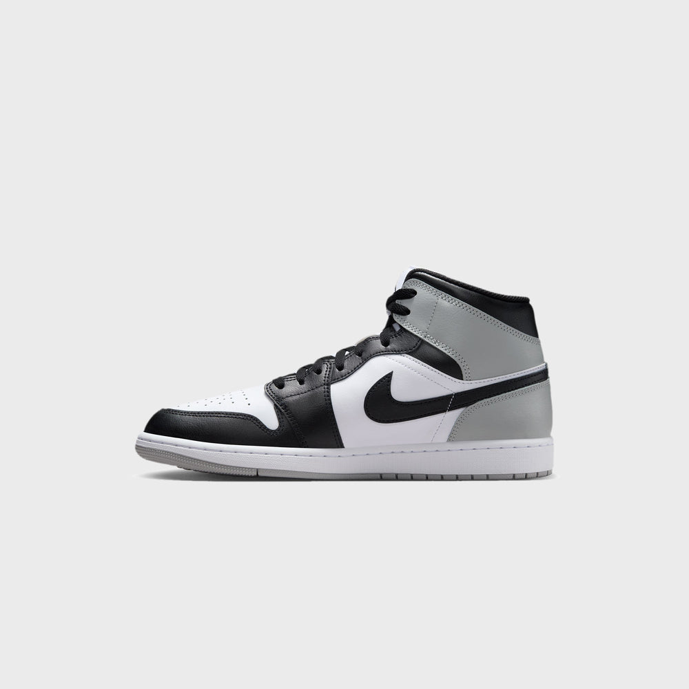 Jordan Air Jordan 1 Mid - White / Black / Light Smoke Grey | Kith White / Black / Light Smoke Grey