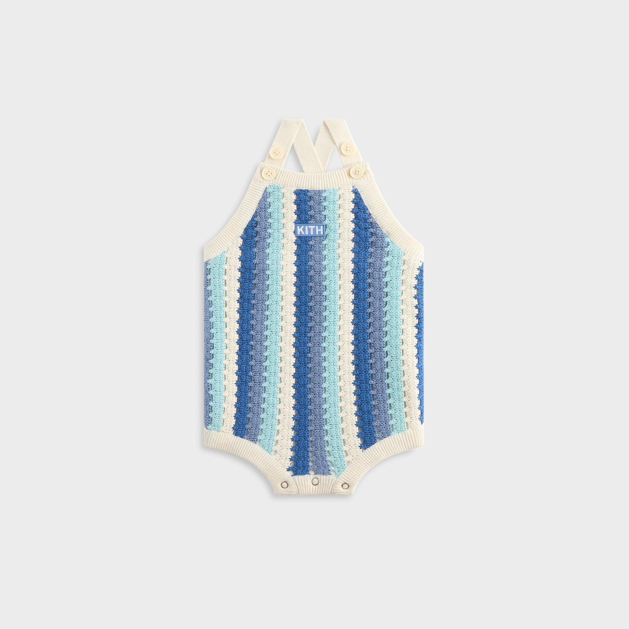 Kith Baby Open Knit Romper - Blue Skies | Kith Blue Skies