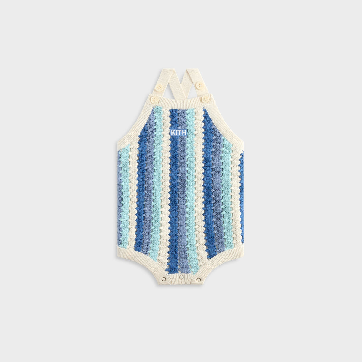 Kith Baby Open Knit Romper - Blue Skies | Kith Blue Skies
