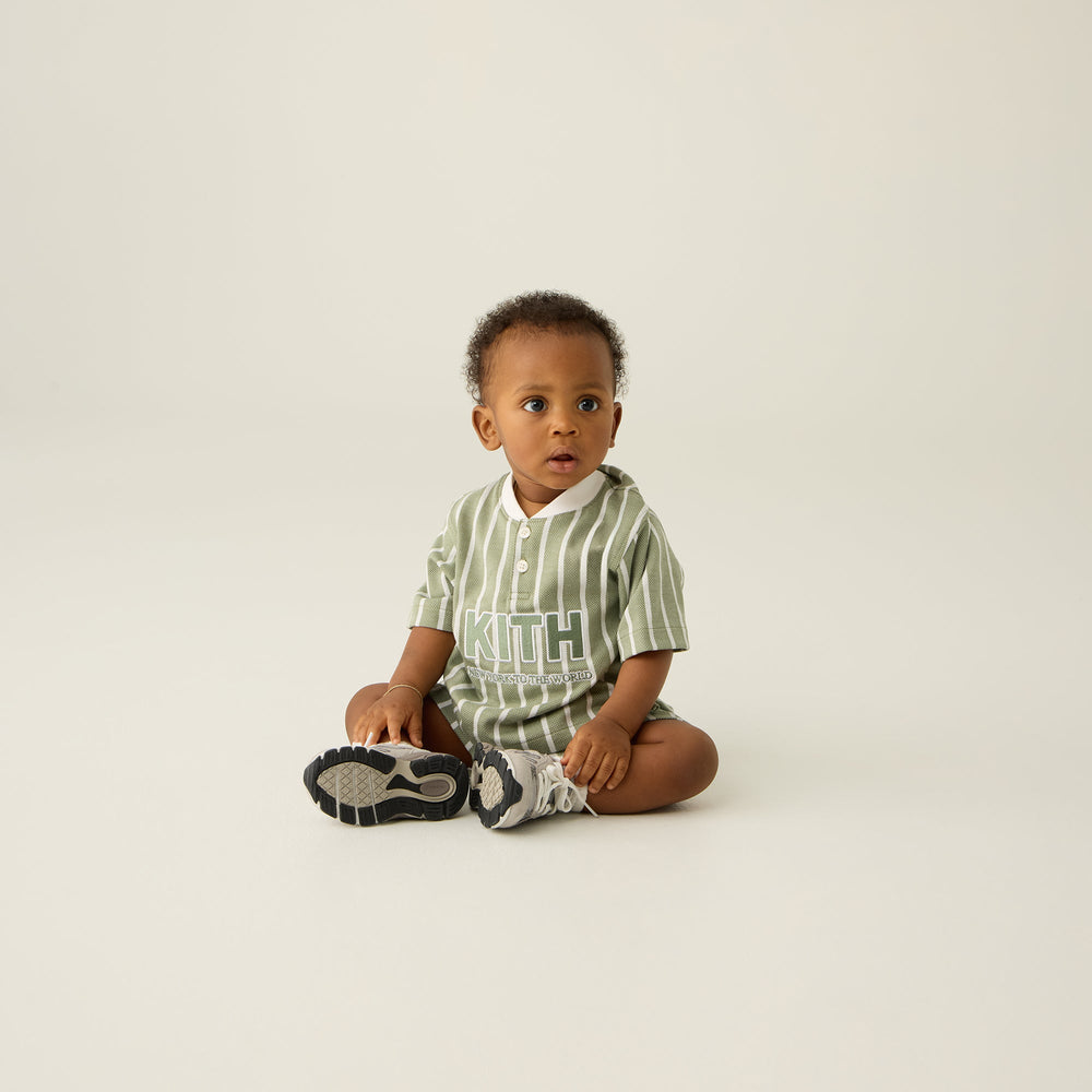 Kith Baby Birdseye Pearson Henley Pullover - Spear | Kith Spear