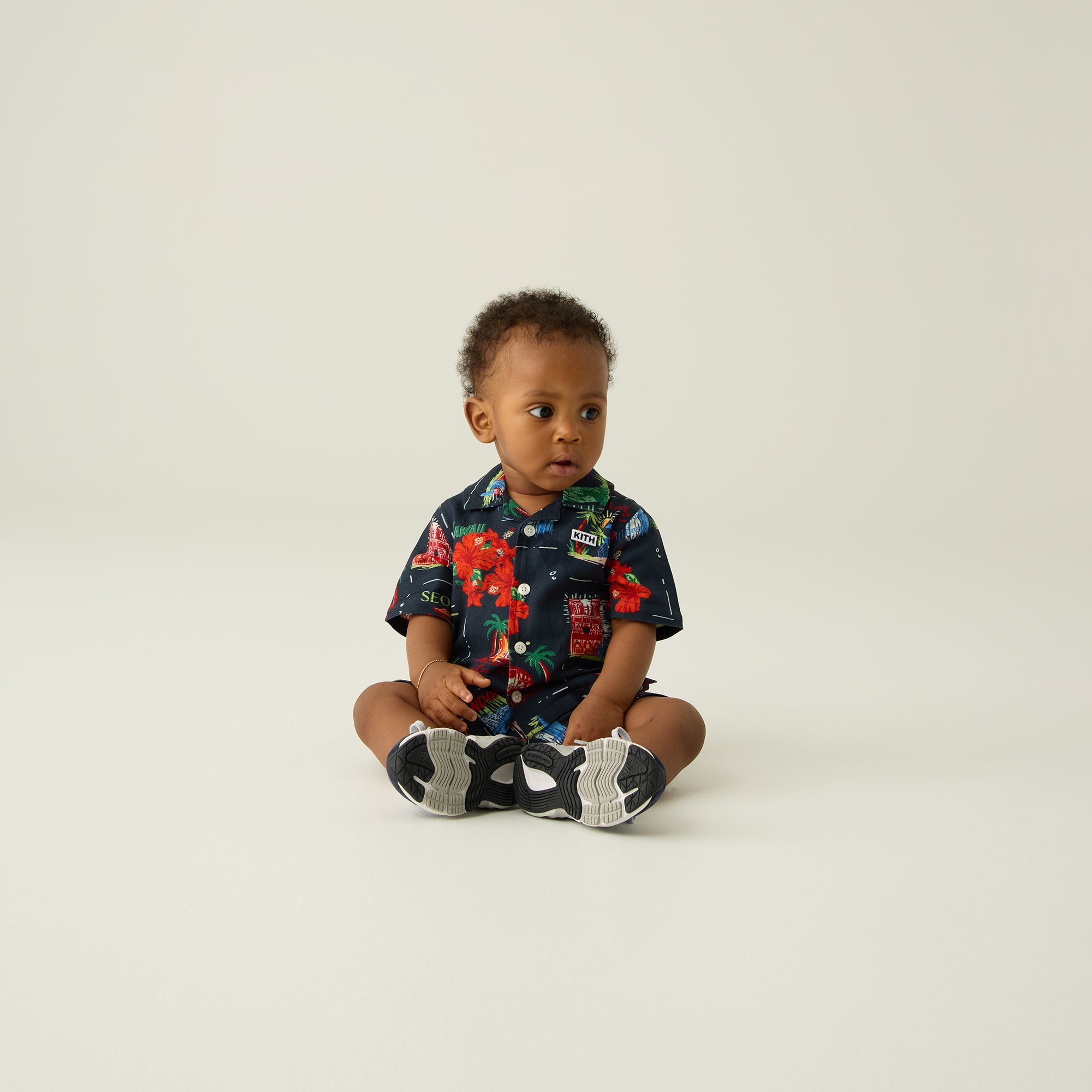 Kith Baby Souvenir Stamp Thompson Camp Shirt - Nocturnal | Kith Nocturnal