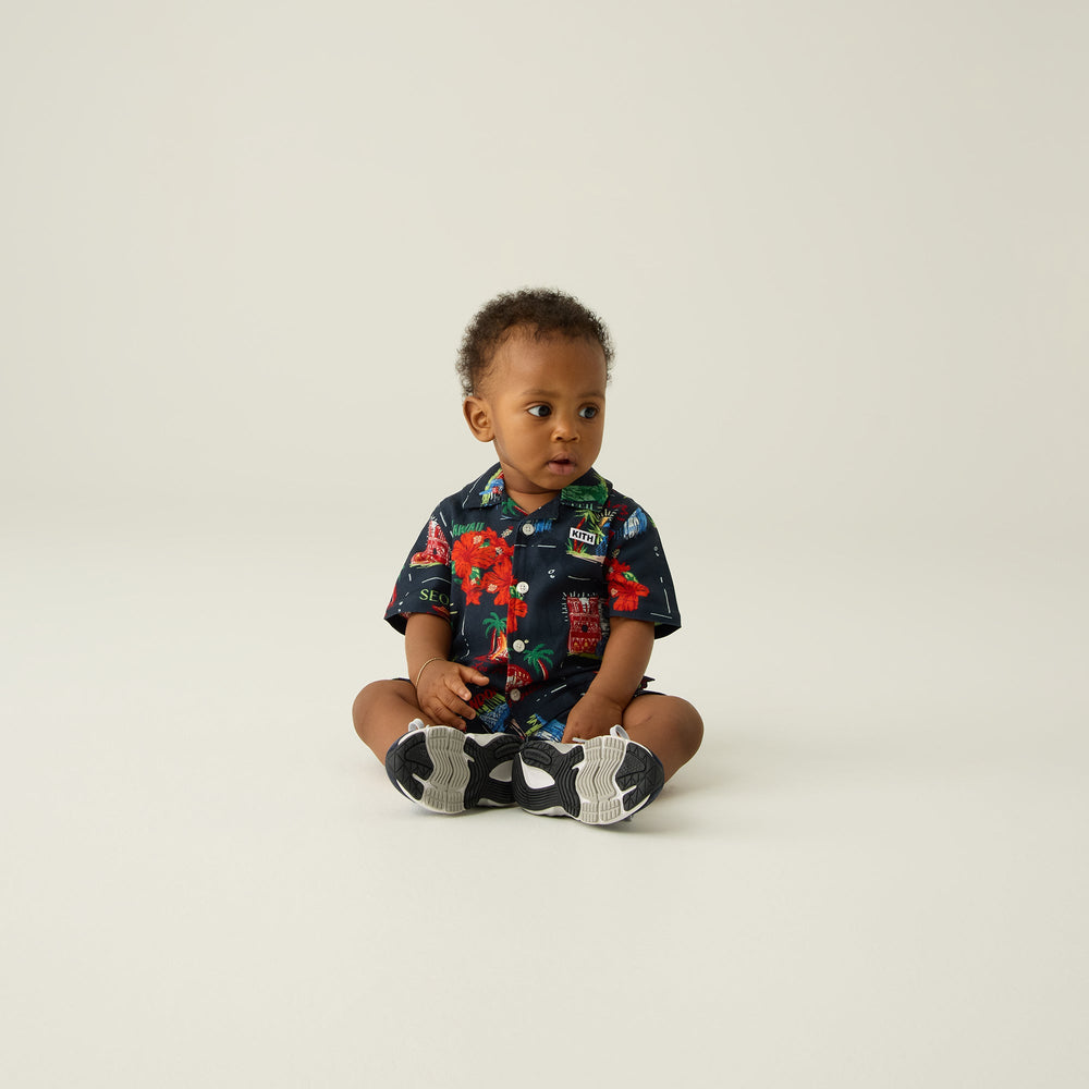 Kith Baby Souvenir Stamp Thompson Camp Shirt - Nocturnal | Kith Nocturnal