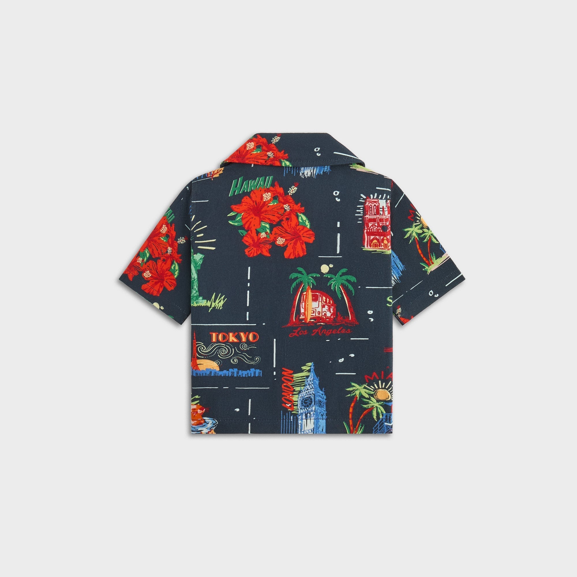 Kith Baby Souvenir Stamp Thompson Camp Shirt - Nocturnal | Kith Nocturnal