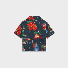 Kith Baby Souvenir Stamp Thompson Camp Shirt - Nocturnal | Kith Nocturnal