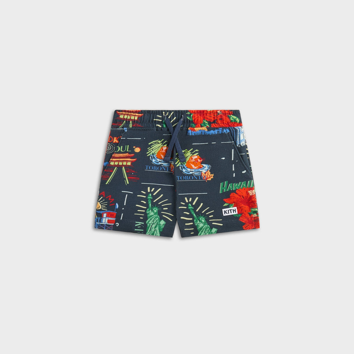 Kith Baby Souvenir Stamp Thompson Camp Short - Nocturnal | Kith Nocturnal