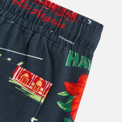 Kith Baby Souvenir Stamp Thompson Camp Short - Nocturnal | Kith Nocturnal