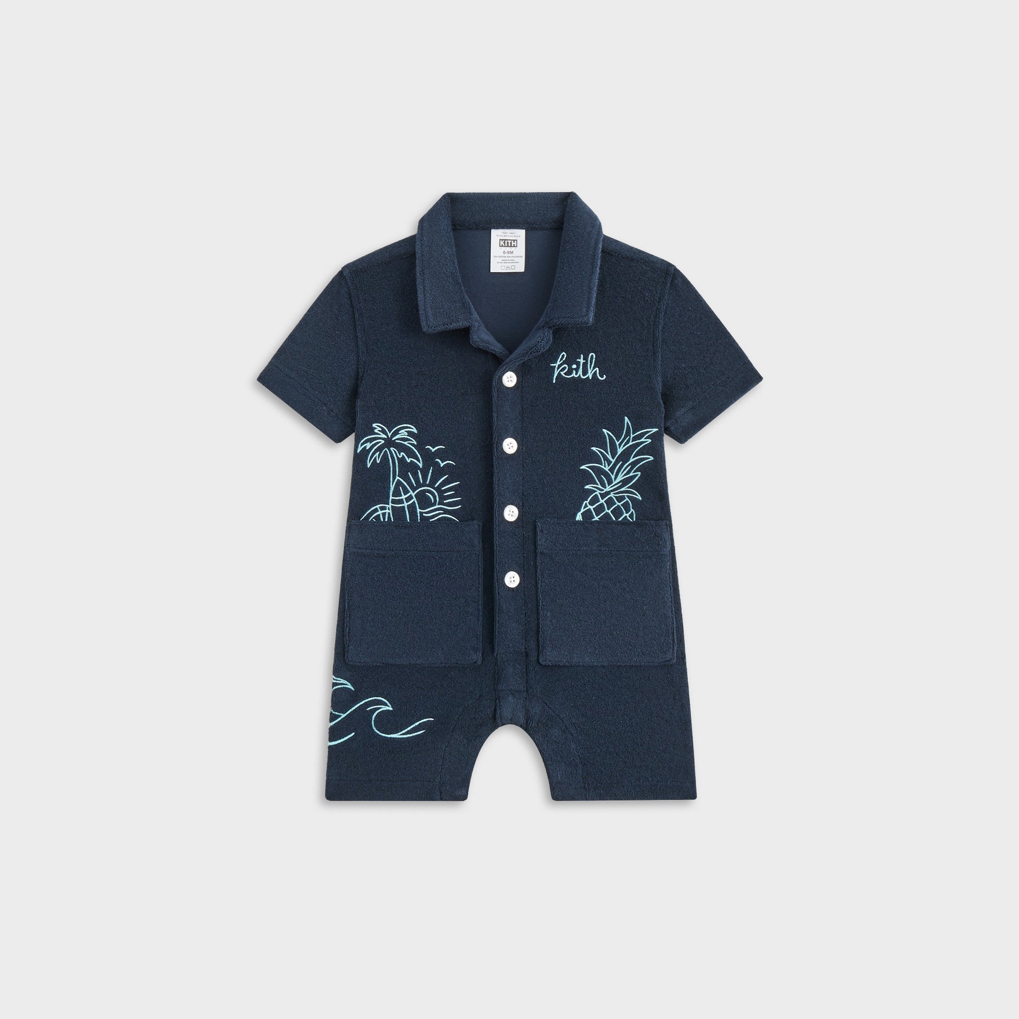 Kith Baby Novelty Terry Belmont Coverall - Nocturnal | Kith Nocturnal