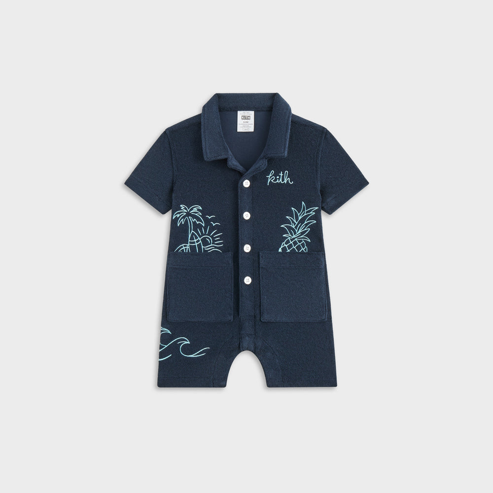 Kith Baby Novelty Terry Belmont Coverall - Nocturnal | Kith Nocturnal