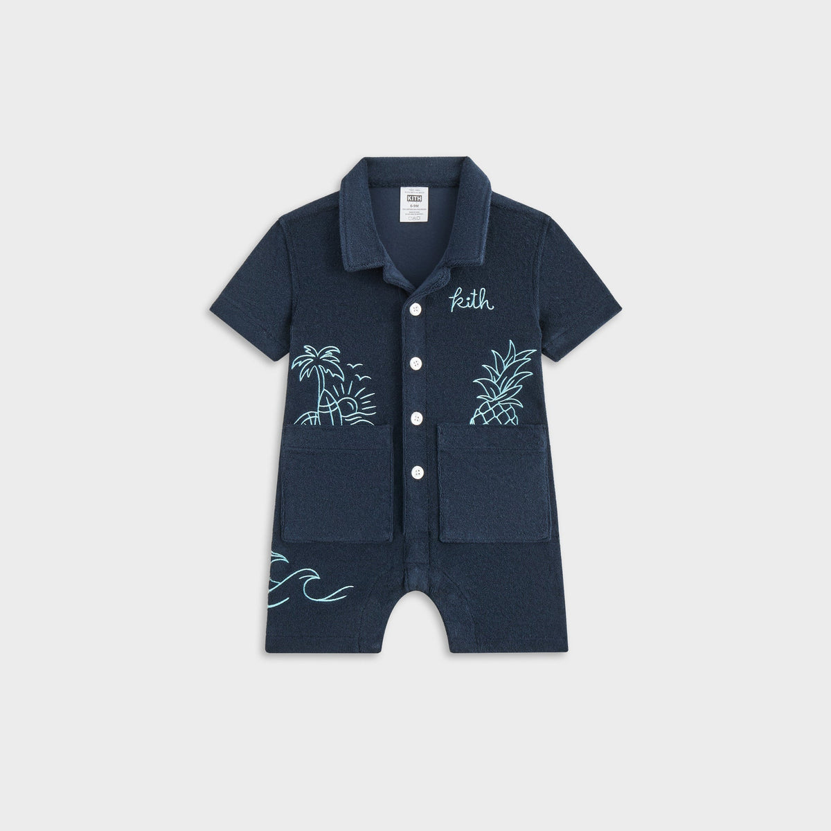 Kith Baby Novelty Terry Belmont Coverall - Nocturnal | Kith Nocturnal