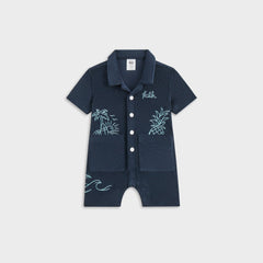 Kith Baby Novelty Terry Belmont Coverall - Nocturnal | Kith Nocturnal