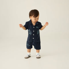 Kith Baby Novelty Terry Belmont Coverall - Nocturnal | Kith Nocturnal