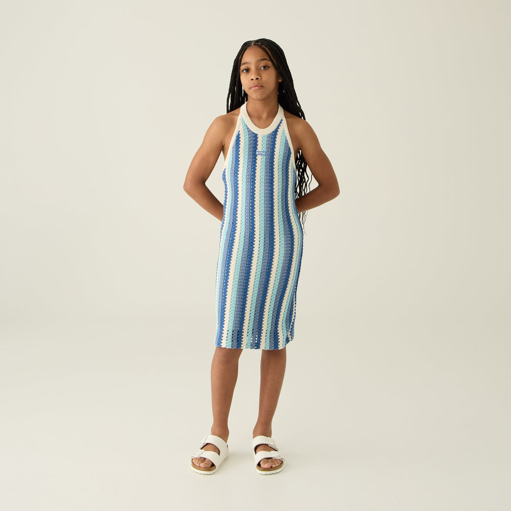 Kith Kids Open Knit Rivera Dress - Blue Skies | Kith Blue Skies