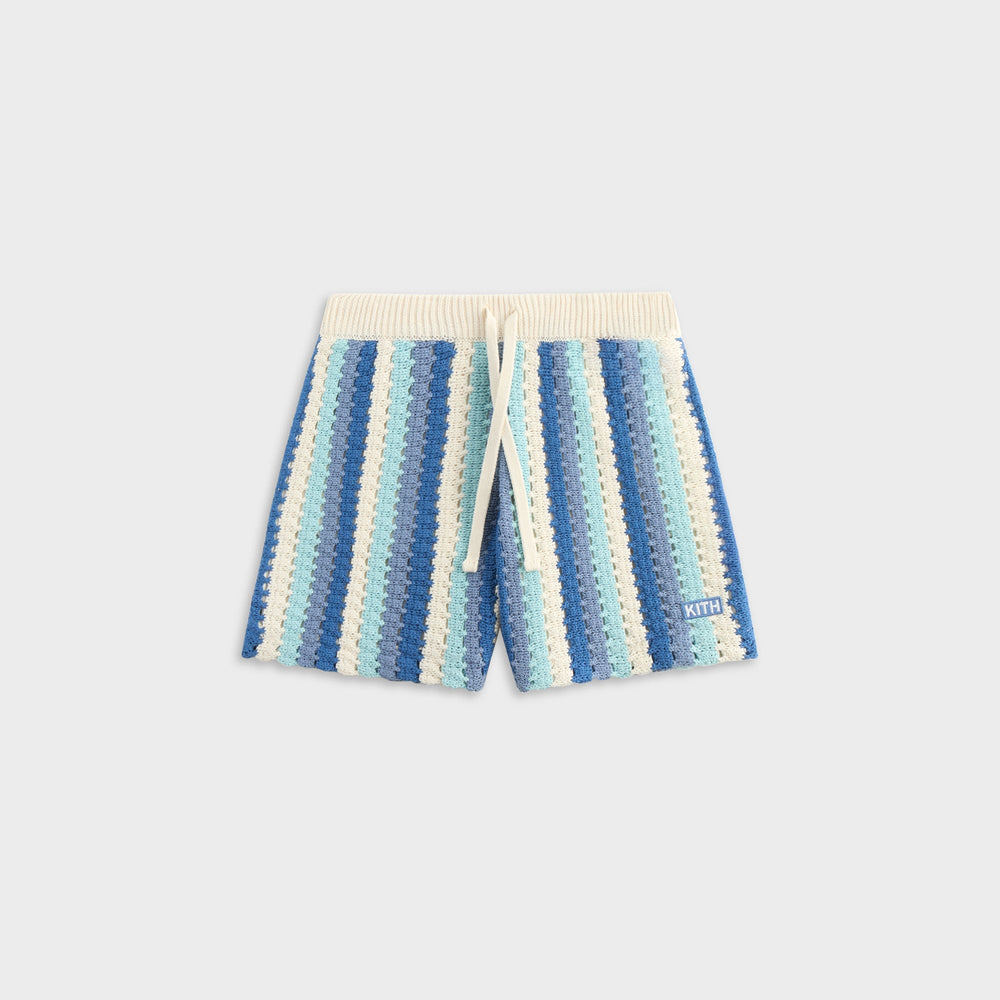 Kith Kids Open Knit Camp Short - Blue Skies | Kith Blue Skies