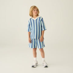 Kith Kids Open Knit Camp Short - Blue Skies | Kith Blue Skies