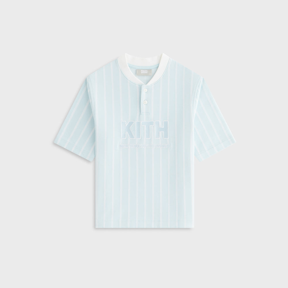 Kith Kids Birdseye Pearson Henley Pullover - Blue Skies | Kith Blue Skies
